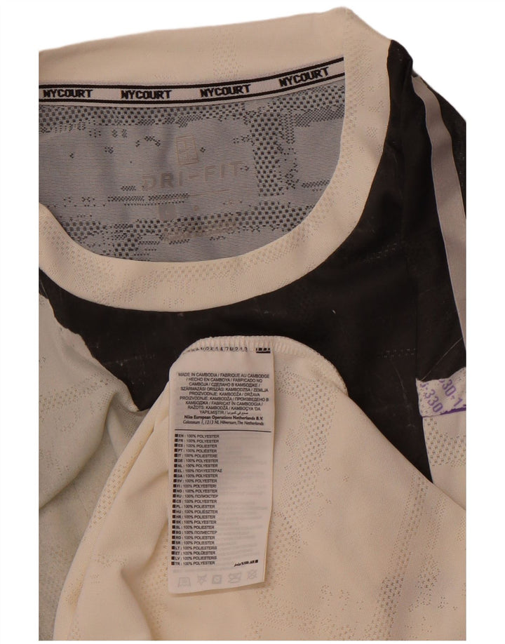 NIKE Camiseta Dri Fit Graphic para Hombre Top Grande Blanco Colorblock Poliéster