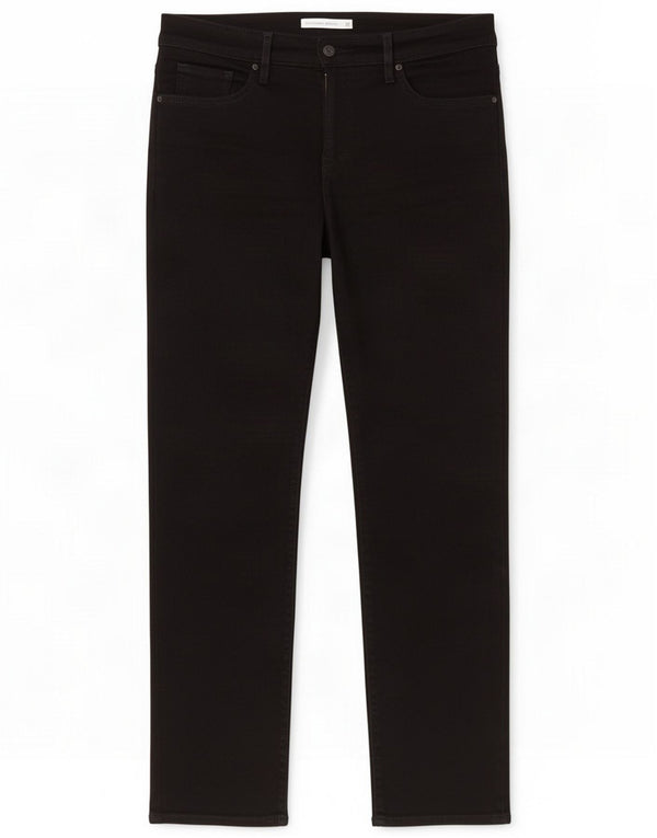 Levi's 314 Shaping Straight Jeans para mujer W29 L30 Algodón negro