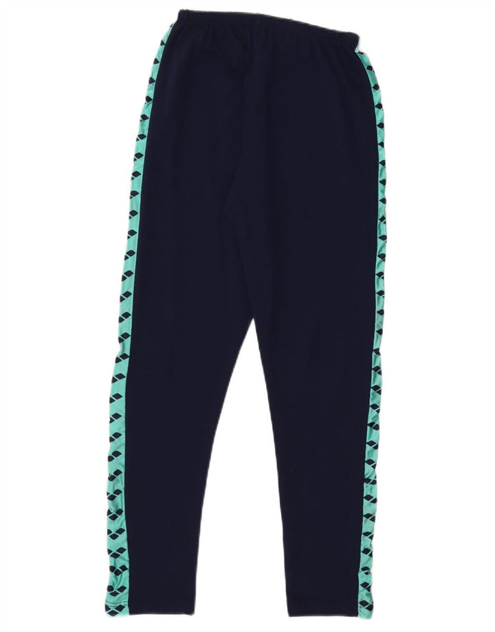 Leggings gráficos Arena para mujer IT 46 Large Poliamida azul marino con bloques de color