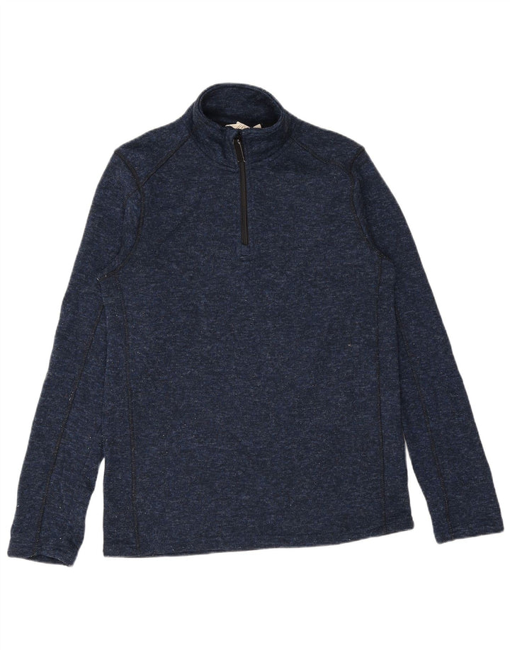 Jersey tipo jersey con cuello y cremallera para hombre de Mountain Warehouse Azul marino mediano