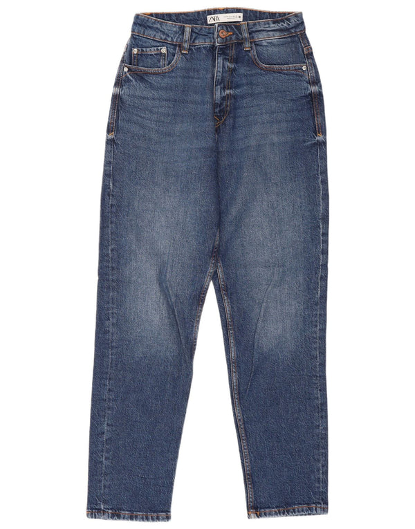 Marks & Spencer Vaqueros cónicos de cintura alta para mujer EU 36 XS W26 L28 Azul
