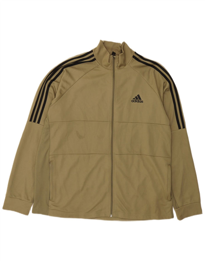 Adidas Hombre Chándal Top Chaqueta 2XL Caqui Poliéster