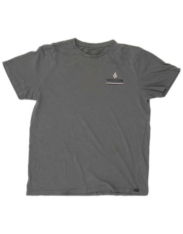 VOLCOM Camiseta gráfica para mujer Top UK 46 Large Blue Cotton