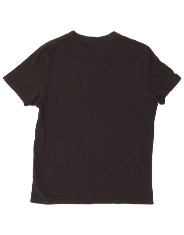 Calvin Klein Jeans Hombre Camiseta Gráfica Top Mediano Negro