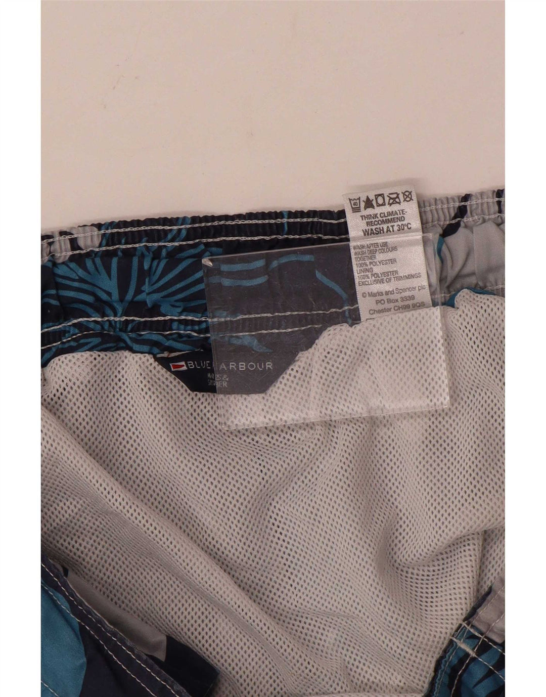 Bañador Marks & Spencer Hombre Blue Harbor Azul Marino Mediano Floral