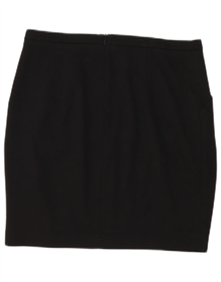 Falda Lápiz Zara Mujer Mediana W28 Negro
