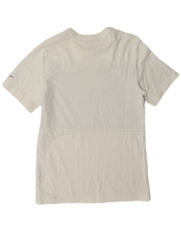 Camiseta Nike Hombre Top Small Blanco Geométrico Algodón
