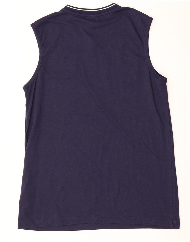 Umbro Hombre Chaleco Top Medio Azul Marino Poliéster