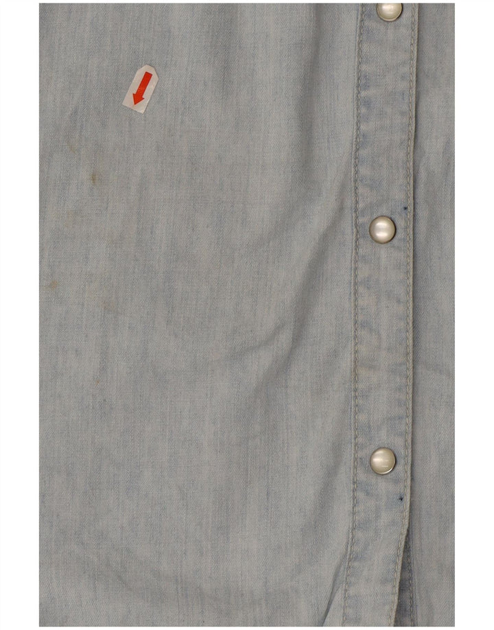 Camisa vaquera para mujer Fat Face UK 46 Algodón azul grande