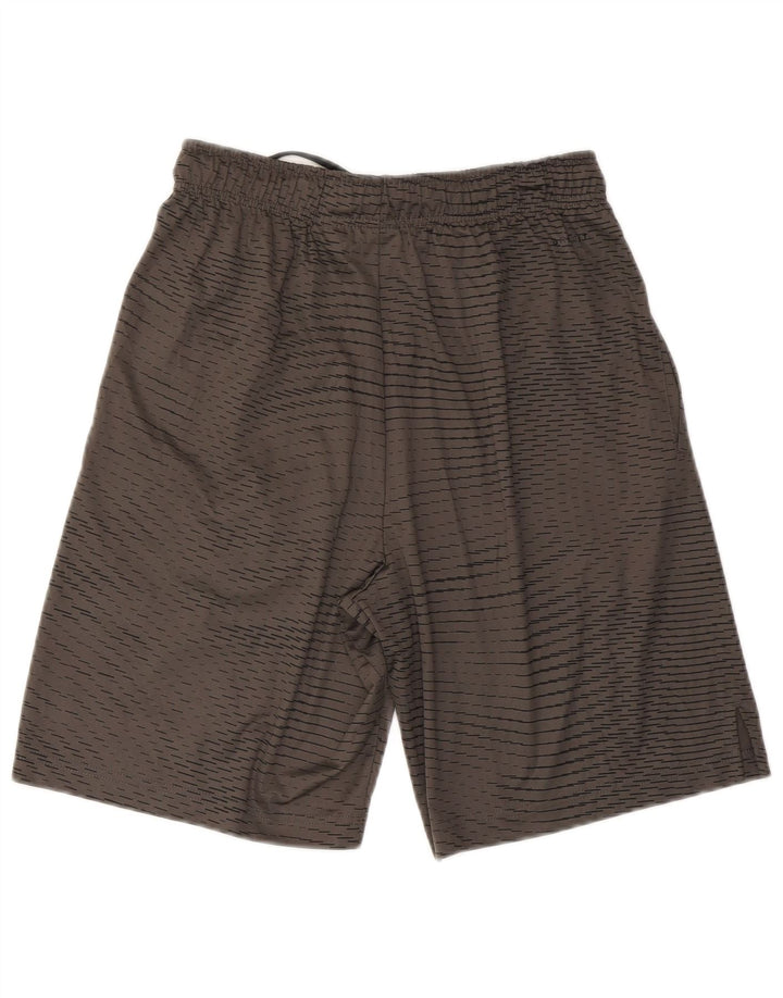 Pantalones cortos deportivos Nike para hombre gris medio poliéster geométrico