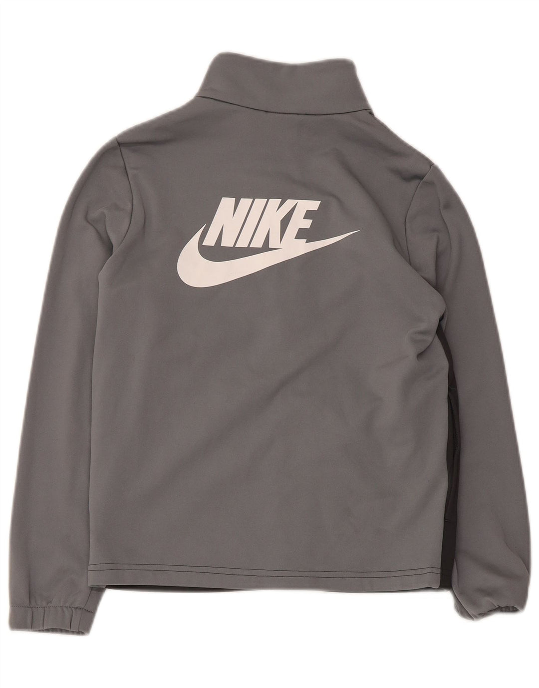 Nike - Chaqueta de chándal con gráfico para niños, 10-11 años, color gris medio
