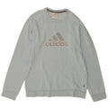 Adidas Hombre Sudadera Gráfica Jersey Pequeño Algodón Azul