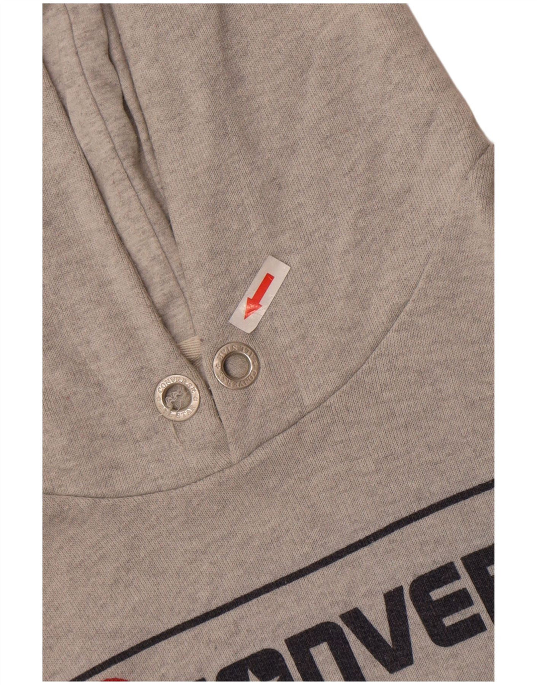 Converse Hombre Graphic Sudadera con capucha Jumper Grande Gris Algodón