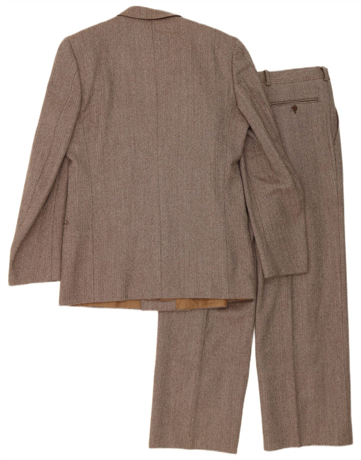 Cantarelli Conjunto de 2 piezas para hombre IT 50 Large W31 L27 Brown Herringbone