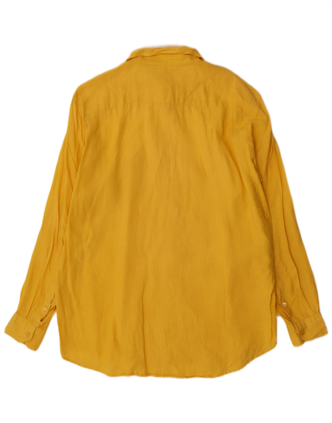 Camisa Max Mara Mujer UK 40 XL Lino Amarillo