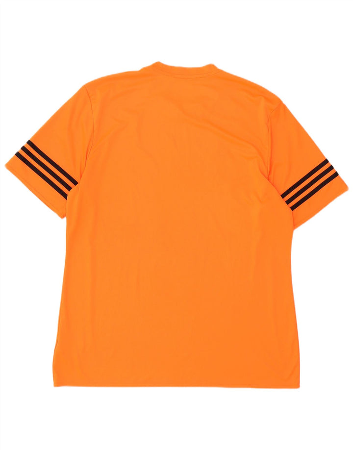 Adidas Hombre Climalite Camiseta Top XL Naranja Poliéster