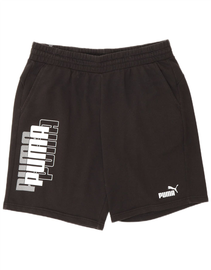 Puma Pantalones cortos deportivos gráficos para hombre 2XL Negro