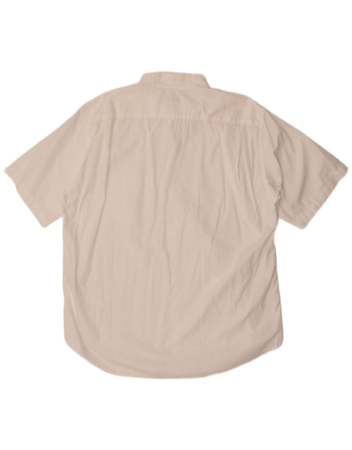 BELFE & BELFE Camisa Manga Corta Hombre 2XL Blanco Algodón