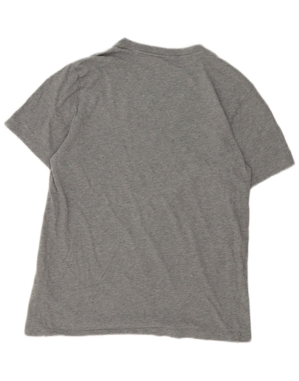 Camiseta Nike Hombre Top Gris Medio De Algodón Moteado