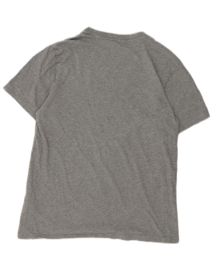 Camiseta Nike Hombre Top Gris Medio De Algodón Moteado