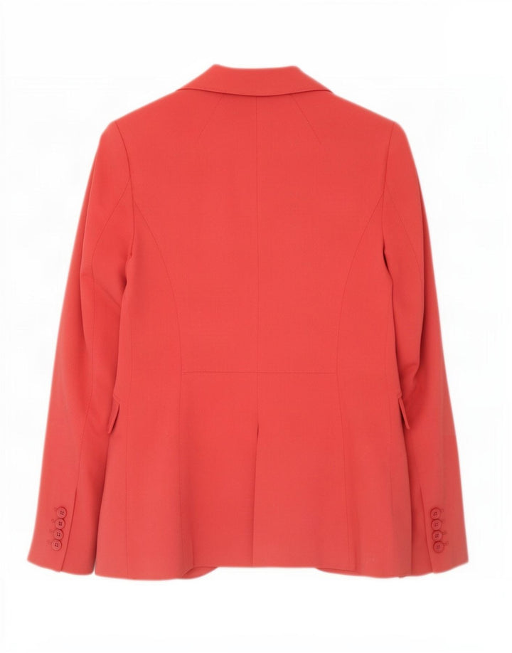 Marks & Spencer Chaqueta tipo blazer con 1 botón para mujer UK 8 Small Poliéster rosa
