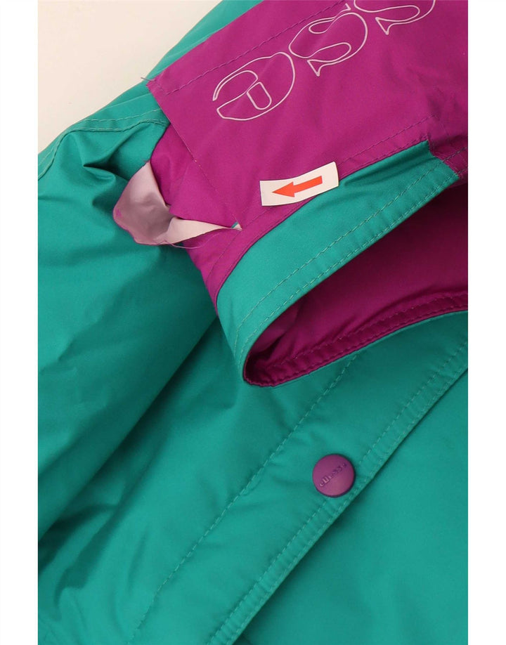Ellesse Chaqueta de esquí con capucha gráfica para hombre IT 50 Large Green Colourblock