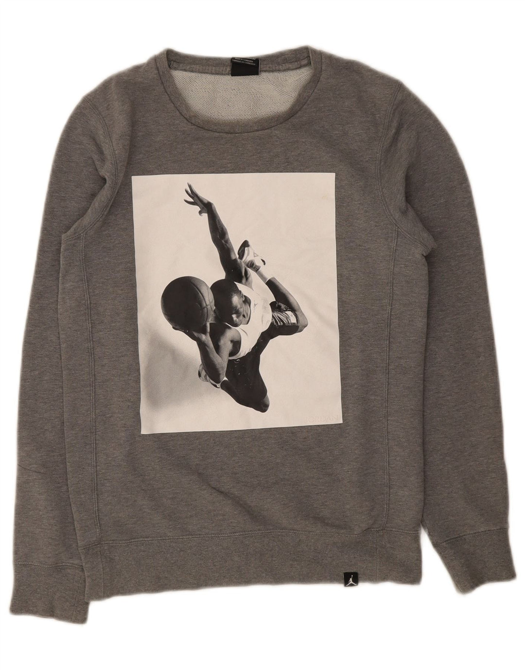 Sudadera Nike Hombre Graphic Jumper XS Algodón Gris