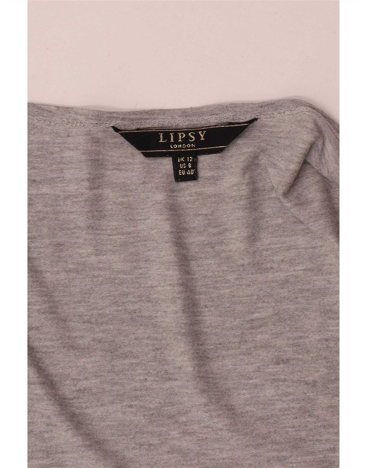 Lipsy Suéter Cárdigan Abierto para Mujer UK 42 Gris Medio
