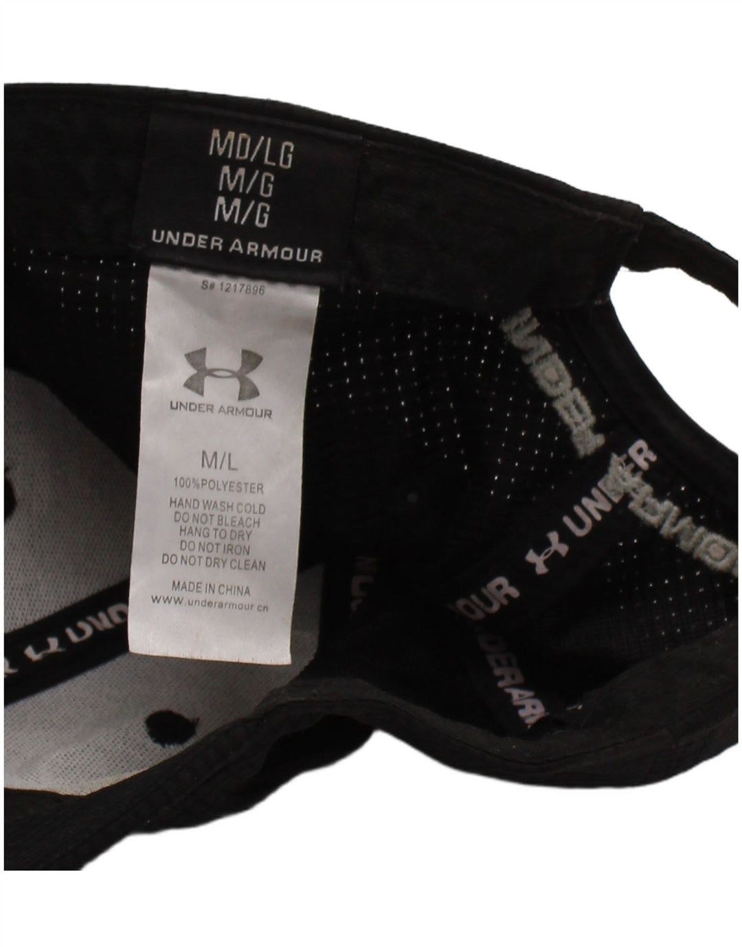 Under Armour Gorra de béisbol gráfica para hombre mediana/grande poliéster negro
