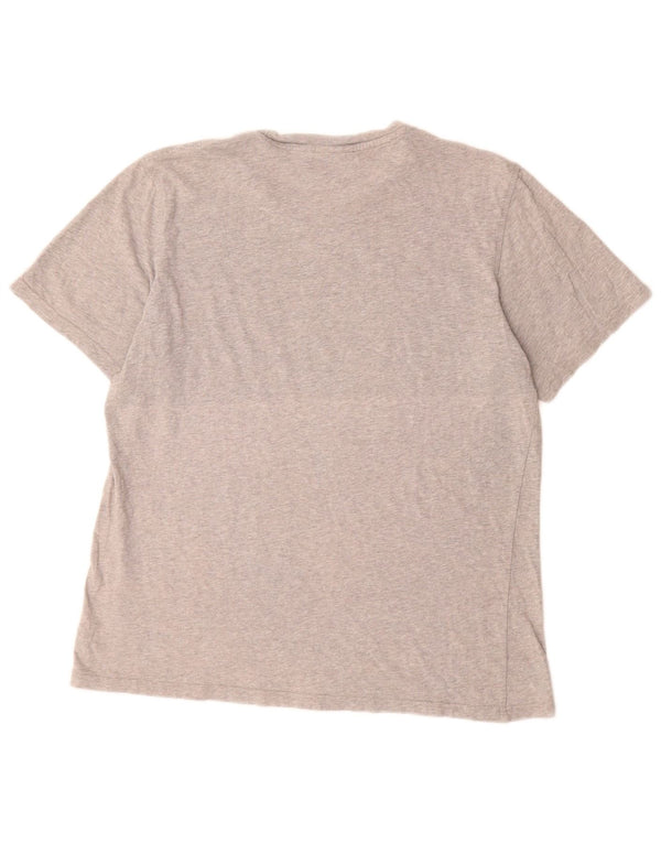 ADIDAS Camiseta gráfica para hombre Top Algodón gris medio