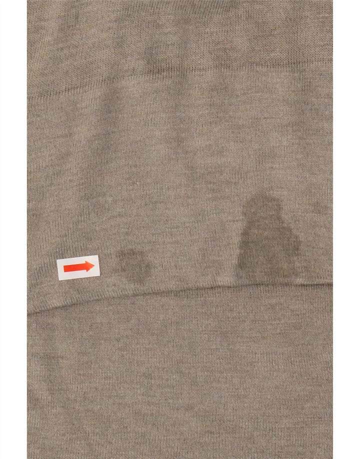 ZARA Mujer Jersey con Cuello en V Jersey UK 10 Small Gris