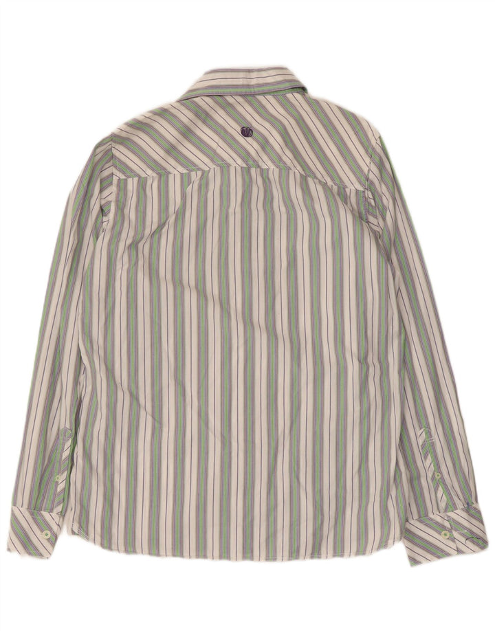 Camisa de hombre Fat Face Mediana de algodón a rayas multicolor