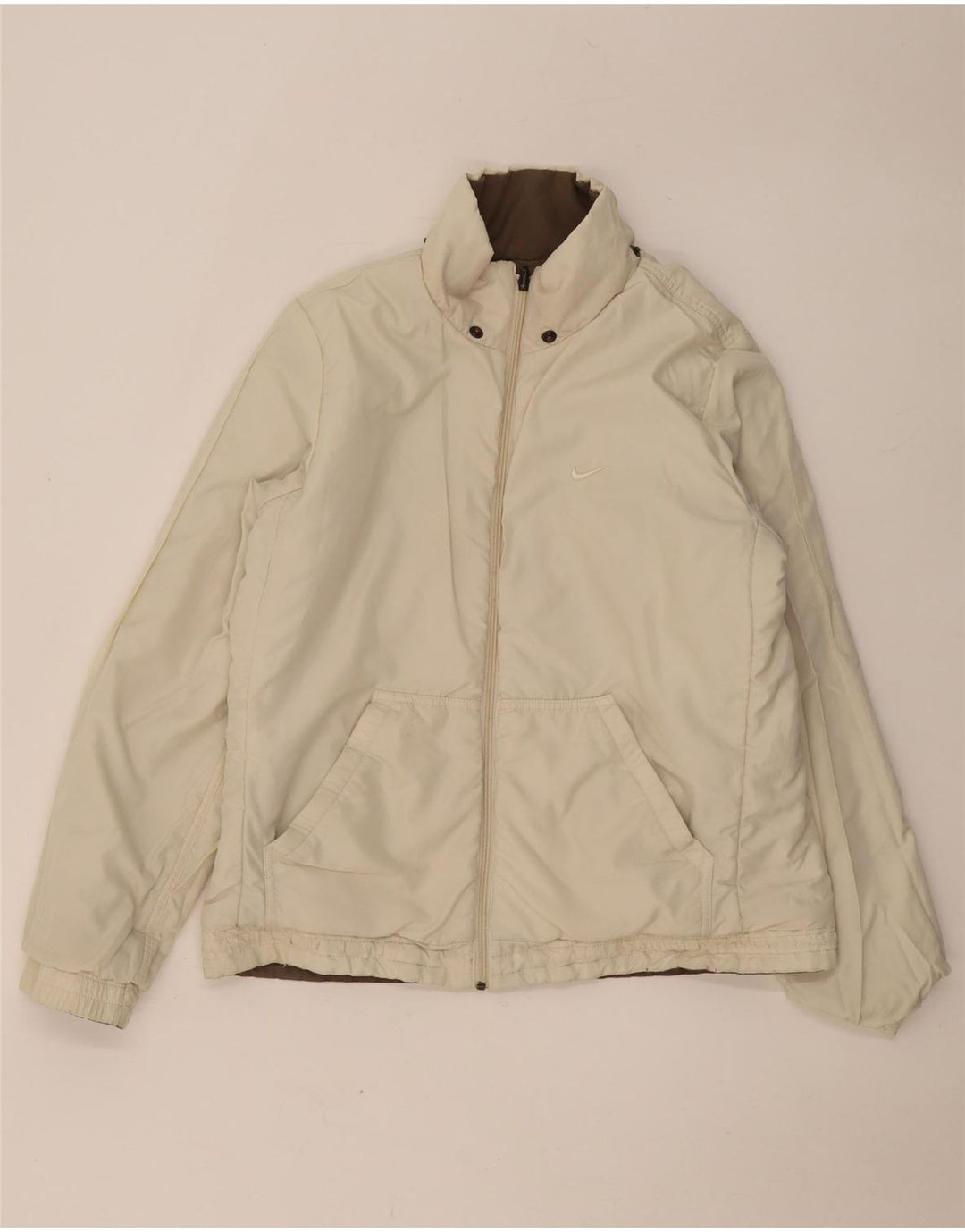 Nike - Chaqueta reversible para mujer, talla 40, color marrón grande