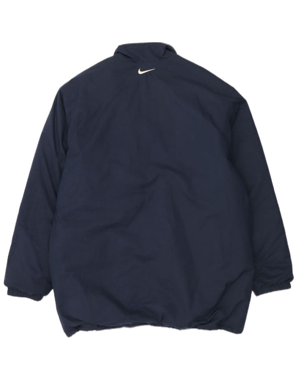 Nike Chaqueta cortavientos para hombre UK 45/47 XL Azul marino Poliéster