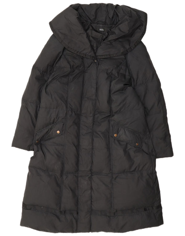 Marks & Spencer Abrigo acolchado para mujer UK 22 3XL Poliéster negro