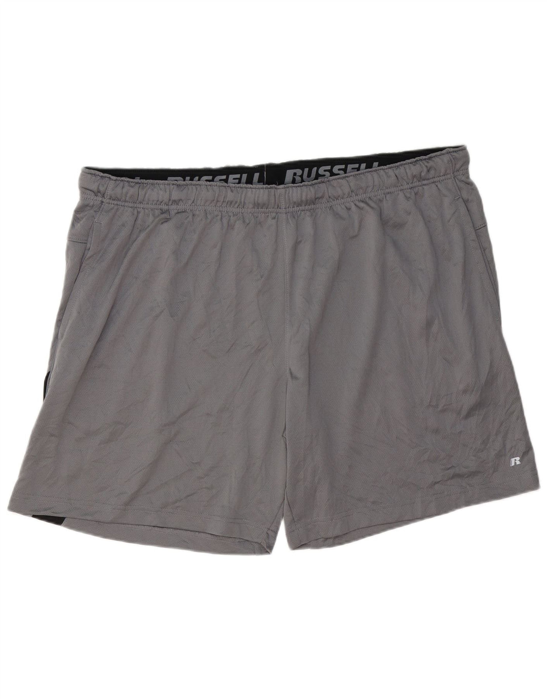 RUSSELL ATHLETIC Pantalones cortos deportivos para hombre 3XL Gris Colorblock Poliéster