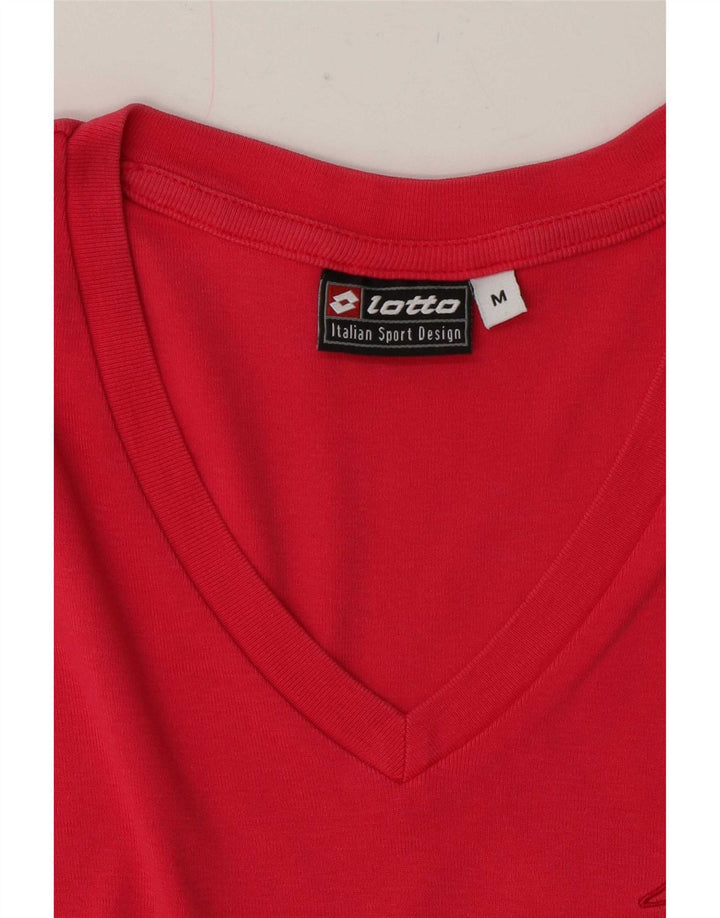 Lotto - Camiseta sin mangas para mujer, talla 40, talla M, color rojo