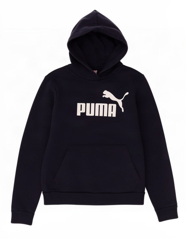 Puma Mujer Graphic Sudadera con capucha Jumper UK 10 Small Azul Marino Algodón