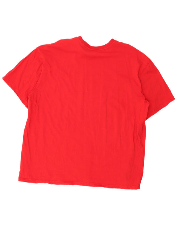Adidas Mens Singapore Graphic Camiseta Top XL Algodón Rojo