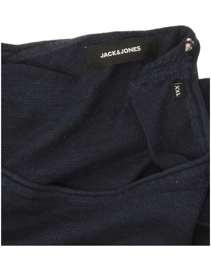 Jack & Jones Hombre Top Manga Larga 2XL Azul Marino