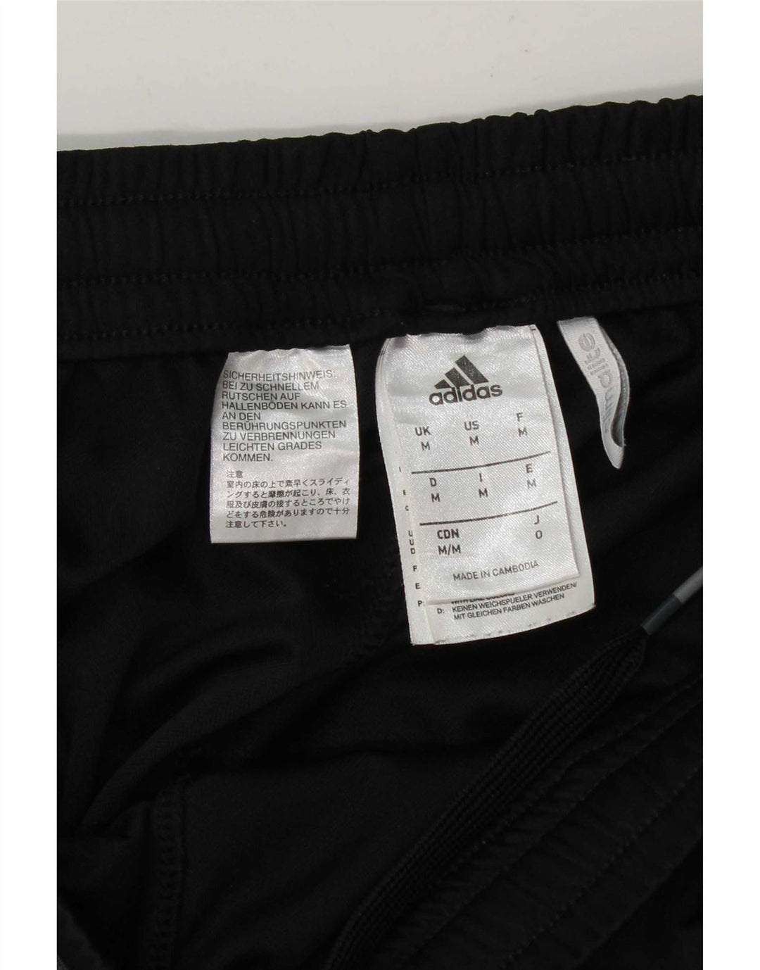 Pantalón Corto Deportivo Adidas Hombre Mediano Negro Poliéster