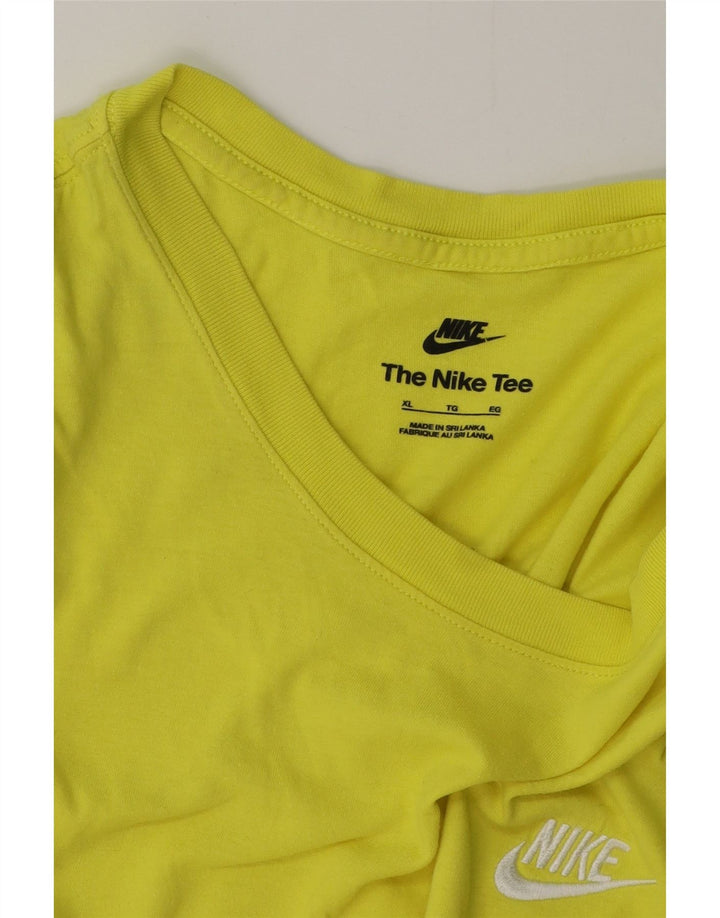 Camiseta NIKE Hombre Top XL Algodón Verde