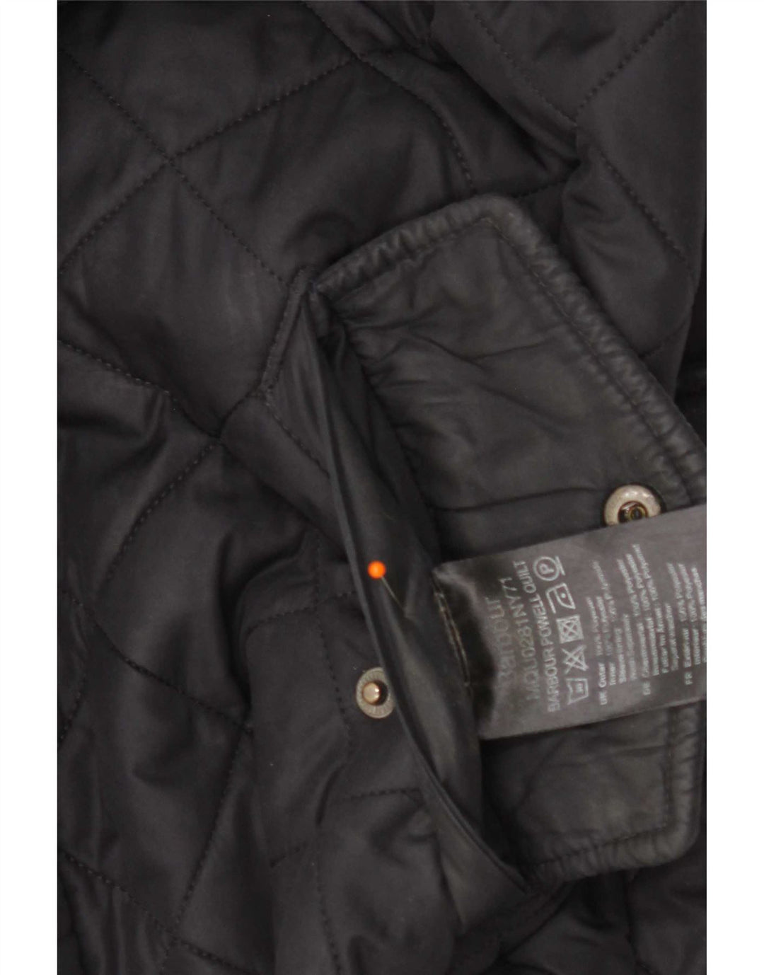 Barbour Chaqueta acolchada para hombre UK 36 Small Poliéster azul marino