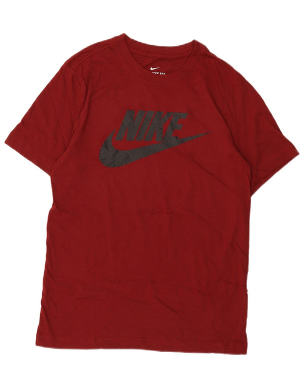 Nike Camiseta gráfica para hombre Top Small Borgoña Algodón