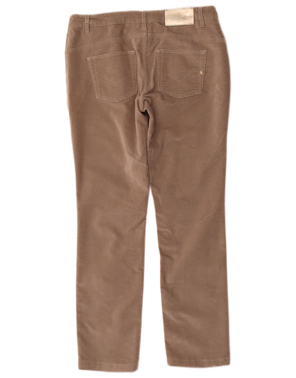 Conte of Florence Pantalones de pana delgados para mujer IT 42 Medium W30 L28 Beige