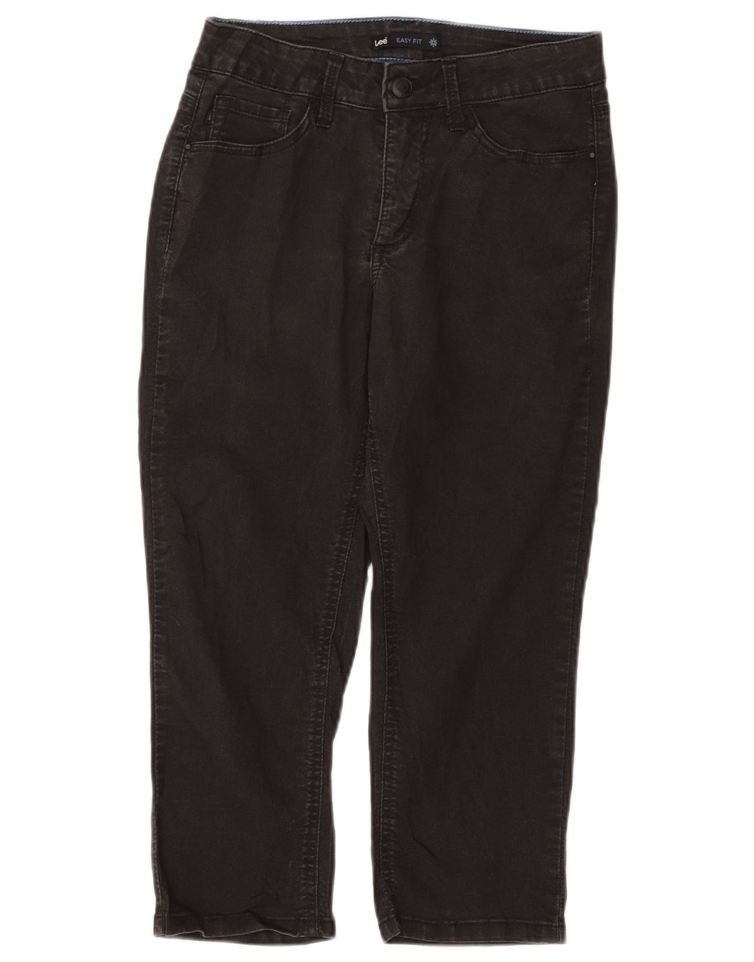 Lee Jeans Capri de Ajuste Fácil para Mujer US 8 Medium W28 L21 Algodón Negro