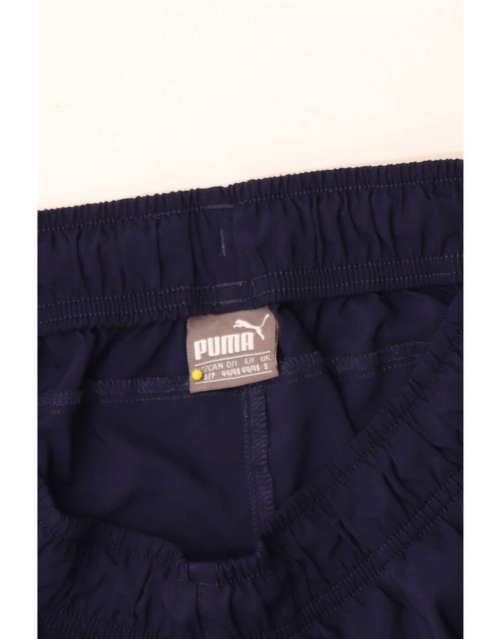 Puma Pantalones cortos deportivos para hombre pequeño poliéster azul marino