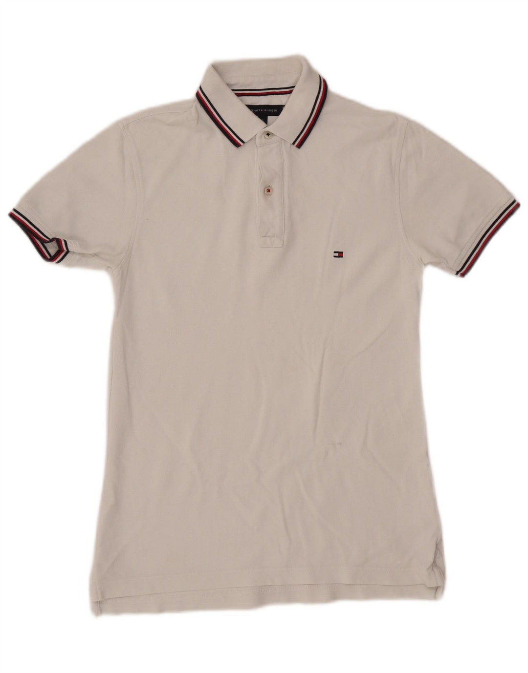 TOMMY HILFIGER Polo Slim Fit para Hombre Blanco Pequeño
