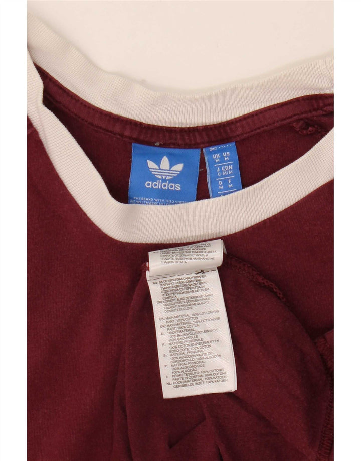 Camiseta Adidas Hombre Top Medium Borgoña Algodón