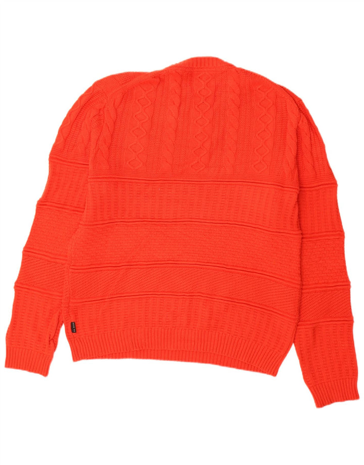 Ted Baker - Jersey de cuello redondo para hombre, talla 4, algodón rojo grande